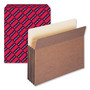 Smead Redrope Drop Front File Pockets, 3.5" Expansion, Letter Size, Redrope, 25/Box