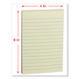 Universal Self-Stick Note Pads, Note Ruled, 4" x 6", Assorted Pastel Colors, 100 Sheets/Pad, 5 Pads/Pack (UNV35616) View Product Image