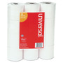 Universal Impact and Inkjet Print Bond Paper Rolls, 0.5" Core, 2.25" x 130 ft, White, 12/Pack