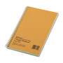 National Single-Subject Wirebound Notebooks, Narrow Rule, Brown Board Cover, (80) 7.75 x 5 Eye-Ease Green Sheets