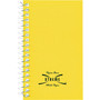 National Paper Blanc Xtreme White Wirebound Memo Books, Narrow Rule, Randomly Assorted Cover Color, (60) 5 x 3 Sheets