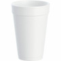 Dart J Cup 16 oz Insulated Foam Cups - 16 fl oz - White - Foam - Cold Drink, Hot Drink, Soft Drink - 25/Bag