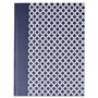 Universal Casebound Hardcover Notebook, 1-Subject, Wide/Legal Rule, Dark Blue/White Cover, (150) 10.25 x 7.63 Sheets