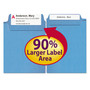 Smead SuperTab Colored File Folders, 1/3-Cut Tabs: Assorted, Legal Size, 0.75" Expansion, 14-pt Stock, Assorted Colors, 50/Box