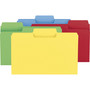 Smead SuperTab Colored File Folders, 1/3-Cut Tabs: Assorted, Legal Size, 0.75" Expansion, 14-pt Stock, Assorted Colors, 50/Box
