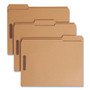 Smead Top Tab Fastener Folders, 1/3-Cut Tabs: Assorted, 0.75" Expansion, 2 Fasteners, Letter Size, Kraft Exterior, 50/Box