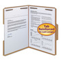 Smead Top Tab Fastener Folders, 1/3-Cut Tabs: Assorted, 0.75" Expansion, 2 Fasteners, Letter Size, Kraft Exterior, 50/Box