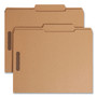 Smead Top Tab Fastener Folders, Guide-Height 2/5-Cut Tabs, 0.75" Expansion, 2 Fasteners, Letter Size, 11-pt Kraft, 50/Box