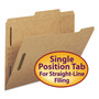 Smead Top Tab Fastener Folders, Guide-Height 2/5-Cut Tabs, 0.75" Expansion, 2 Fasteners, Letter Size, 11-pt Kraft, 50/Box