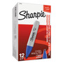 Sharpie Chisel Tip Permanent Marker, Medium Chisel Tip, Blue, Dozen