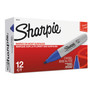 Sharpie Chisel Tip Permanent Marker, Medium Chisel Tip, Blue, Dozen (SAN38203) View Product Image