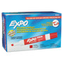 EXPO Low-Odor Dry-Erase Marker, Broad Chisel Tip, Red, Dozen (SAN80002) View Product Image