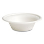Perk Compostable Paper Bowls, Bagasse, 12 oz, White, 125/Pack View Product Image