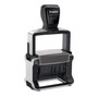 Trodat Professional 12-Message Date Stamp, Self-Inking, 2.25 x 0.38, Black