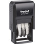 Trodat Printy Economy Micro 5-in-1 Date Stamp, Self-Inking, 1" x 0.75", Blue/Red