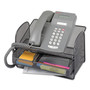 Safco Onyx Angled Mesh Steel Telephone Stand, 11.75 x 9.25 x 7, Black