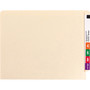 Smead Heavyweight Manila End Tab Folders, 9.5" High Front, Straight Tabs, Letter Size, 0.75" Expansion, Manila, 100/Box