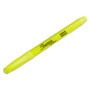 Sharpie Pocket Style Highlighters, Fluorescent Yellow Ink, Chisel Tip, Yellow Barrel, Dozen