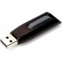 Microban 256GB Store 'n' Go V3 USB 3.2 Gen 1 Flash Drive - Gray - 256 GB - USB 3.2 (Gen 1) Type A - 120 MB/s Read Speed - 25 MB/s Write Speed