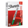 Sharpie Fine Bullet Tip Permanent Marker, Green, Dozen (SAN30004) View Product Image