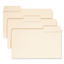 Smead SuperTab Top Tab File Folders, 1/3-Cut Tabs: Assorted, Legal Size, 0.75" Expansion, 11-pt Manila, 100/Box