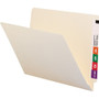 Smead Heavyweight Manila End Tab Folders, 9.5" High Front, Straight 1-Ply Tabs, Letter Size, 0.75" Expansion, Manila, 100/Box