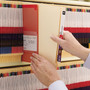 Smead Heavyweight Manila End Tab Folders, 9.5" High Front, Straight 1-Ply Tabs, Letter Size, 0.75" Expansion, Manila, 100/Box