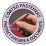 Smead End Tab Pressboard Classification Folders, Six SafeSHIELD Fasteners, 2" Expansion, 2 Dividers, Legal Size, Bright Red, 10/Box