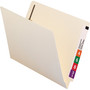 Smead End Tab Fastener Folders with Reinforced Straight Tabs, 11-pt Manila, 2 Fasteners, Letter Size, Manila Exterior, 50/Box