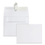 Quality Park Greeting Card/Invitation Envelope, A-2, Square Flap, Redi-Strip Adhesive Closure, 4.38 x 5.75, White, 100/Box (QUA10740) View Product Image