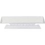 Smead Poly Index Tabs and Inserts For Hanging File Folders, 1/3-Cut, White/Clear, 3.5" Wide, 25/Pack