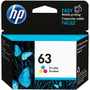 HP 63 (F6U61AN) Original Inkjet Ink Cartridge - Tri-color - 1 Each