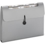 Smead Step Index Organizer, 12 Sections, Cord/Hook Closure, 1/6-Cut Tabs, Letter Size, Silver