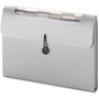 Smead Step Index Organizer, 12 Sections, Cord/Hook Closure, 1/6-Cut Tabs, Letter Size, Silver