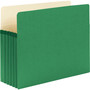 Smead Colored File Pockets, 5.25" Expansion, Letter Size, Green