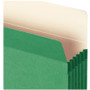 Smead Colored File Pockets, 5.25" Expansion, Letter Size, Green