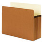 Smead SuperTab Pockets, 5.25" Expansion, Letter Size, Redrope, 10/Box