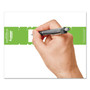 Tabbies File Pocket Handles, 9.63 x 2, Green/White,  4/Sheet, 12 Sheets/Pack (TAB68809) View Product Image