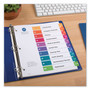 Avery Customizable TOC Ready Index Multicolor Tab Dividers, 10-Tab, 1 to 10, 11 x 8.5, White, Traditional Color Tabs, 1 Set