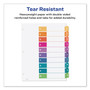 Avery Customizable TOC Ready Index Multicolor Tab Dividers, 10-Tab, 1 to 10, 11 x 8.5, White, Traditional Color Tabs, 1 Set