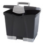 Storex Portable File Box with Drawer, Letter Files, 14" x 11.25" x 14.5", Black (STX61523U01C) View Product Image