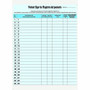 Tabbies Patient Sign-in Label Forms - Letter - 8.50" x 11" Sheet Size - Blue Sheet(s)