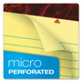 Ampad Gold Fibre Quality Writing Pads, Narrow Rule, 50 Canary-Yellow 8.5 x 11.75 Sheets, Dozen