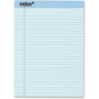 TOPS Prism Plus Colored Paper Pads - 50 Sheets - 0.34" Ruled - 16 lb Basis Weight - 8 1/2" x 11 3/4" Sheet Size - Blue Paper