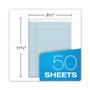 TOPS Prism + Colored Writing Pads, Wide/Legal Rule, 50 Pastel Blue 8.5 x 11.75 Sheets, 12/Pack (TOP63120) View Product Image