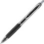 uniball Signo 207 Needle Point Gel Pen, Retractable, Medium 0.7 mm, Black Ink, Clear/Black Barrel, Dozen