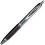 uniball Signo 207 Needle Point Gel Pen, Retractable, Medium 0.7 mm, Black Ink, Clear/Black Barrel, Dozen