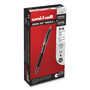 uniball Signo 207 Needle Point Gel Pen, Retractable, Medium 0.7 mm, Black Ink, Clear/Black Barrel, Dozen