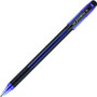 uniball Jetstream 101 Hybrid Gel Pen, Stick, Bold 1 mm, Blue Ink, Black/Blue Barrel, Dozen