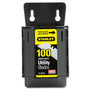Stanley Heavy Duty Utility Blades Pack - 7.50" Length - Wall Mountable - Carbon Steel - Silver, Black